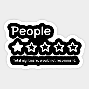 One Star Vote People Sticker